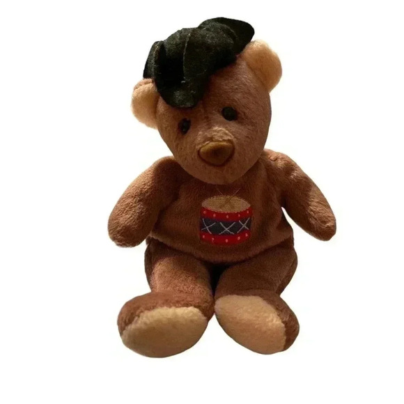 Colonial Williamsburg Plush Stuffed Animal Brown Bear Mary Meyer 8” Drummer- - Picture 2 of 4